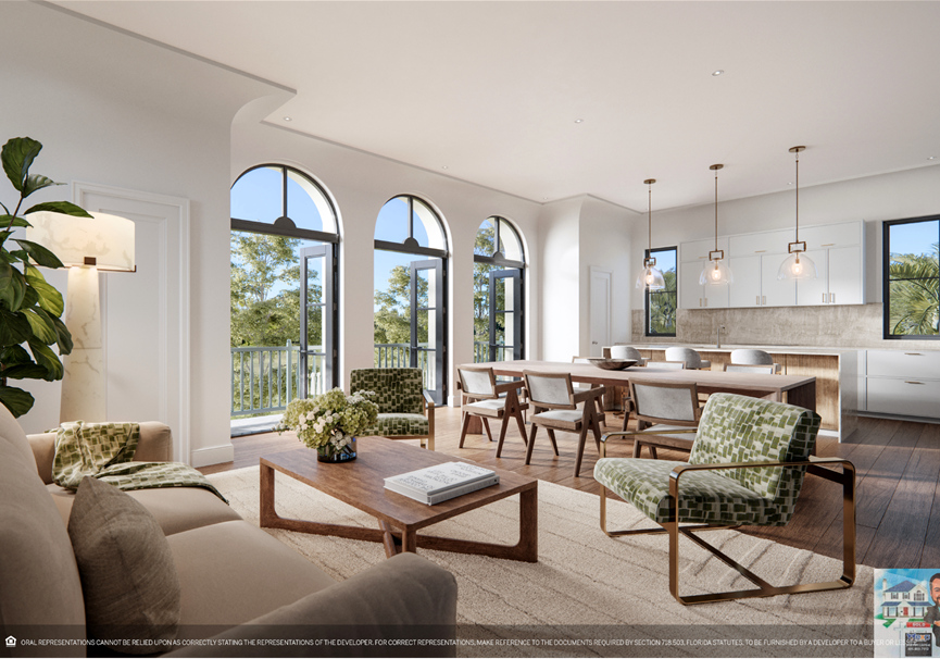 living room, lofts the village at coral gable, coral gables, miami